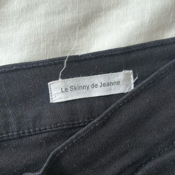 FRAME Le Color Rip Skinny Jeans in black - Picture 8 of 8